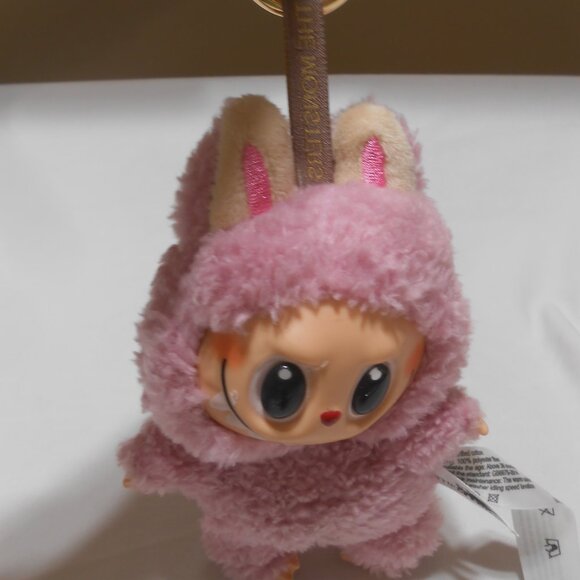 Pink Plush Monster Keychain - Picture 6 of 11